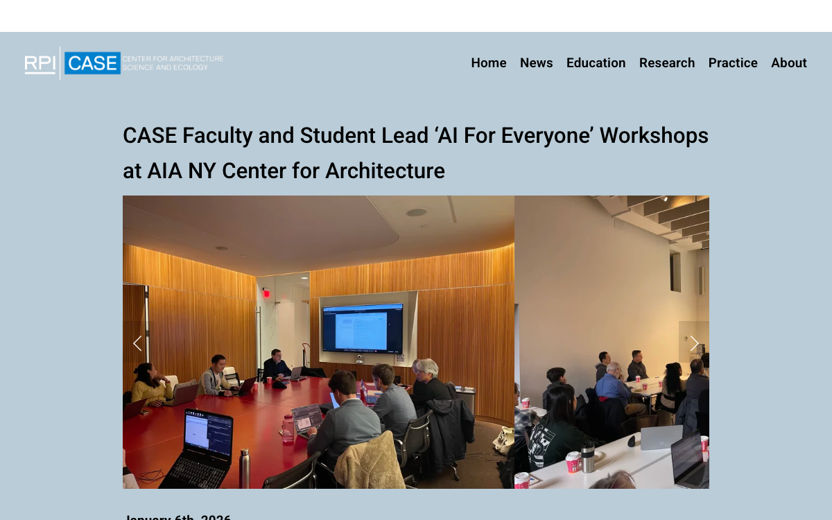 First-screen reference of case.rpi.edu