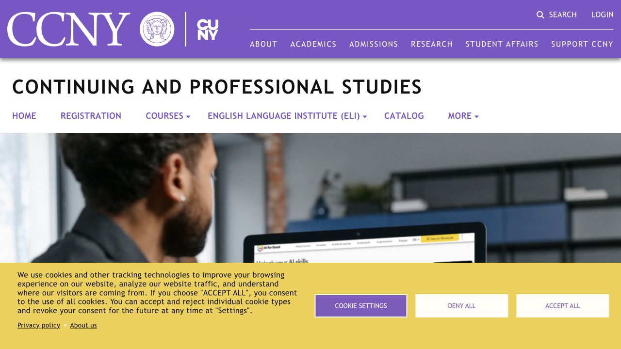 First-screen reference of ccny.cuny.edu