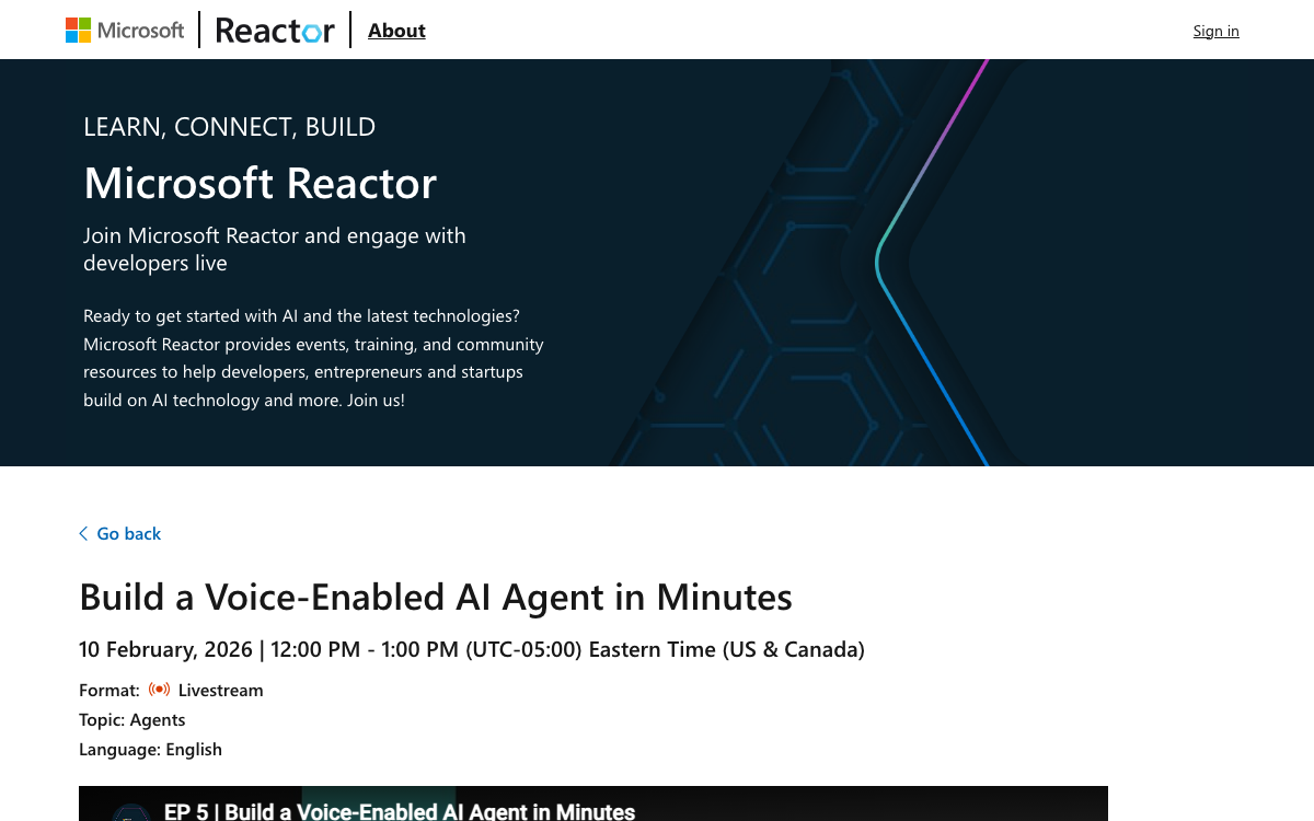 First-screen reference of developer.microsoft.com